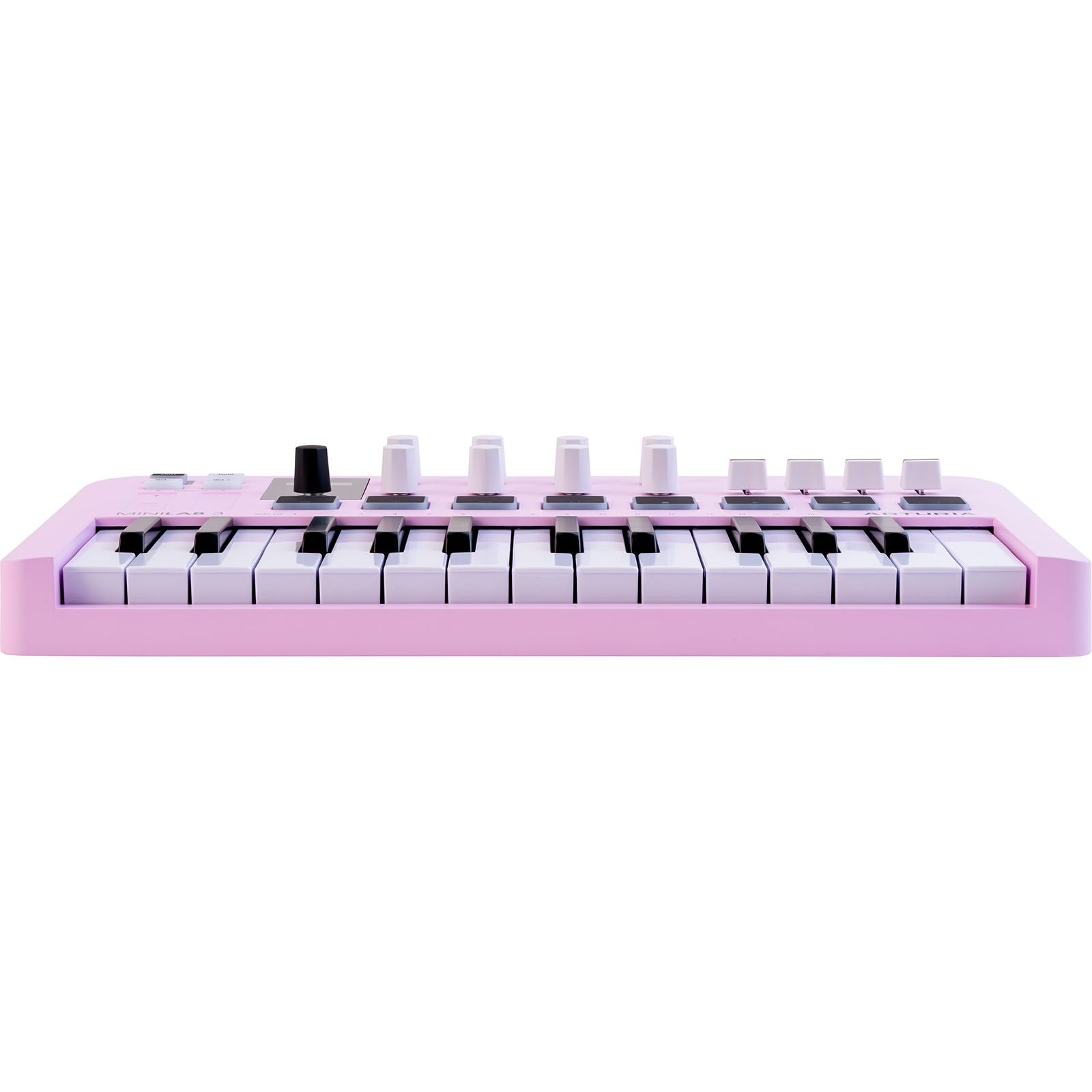 Arturia MiniLab 3 Rose Quartz | 25-note USB-C MIDI Keyboard Controller with 8 Encoders | 8 Velocity/Pressure Sensitive RGB-backlit Pads | 4 Sliders | Software Included