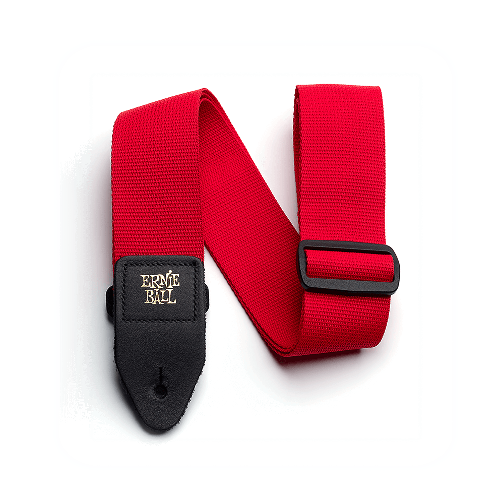 Red Polypro Guitar/Bass Strap by Ernie Ball | PO4040