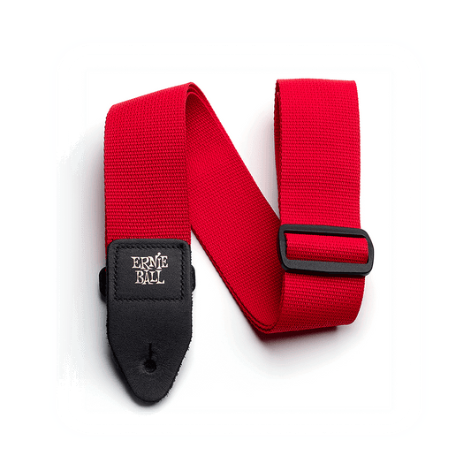 Red Polypro Guitar/Bass Strap by Ernie Ball | PO4040