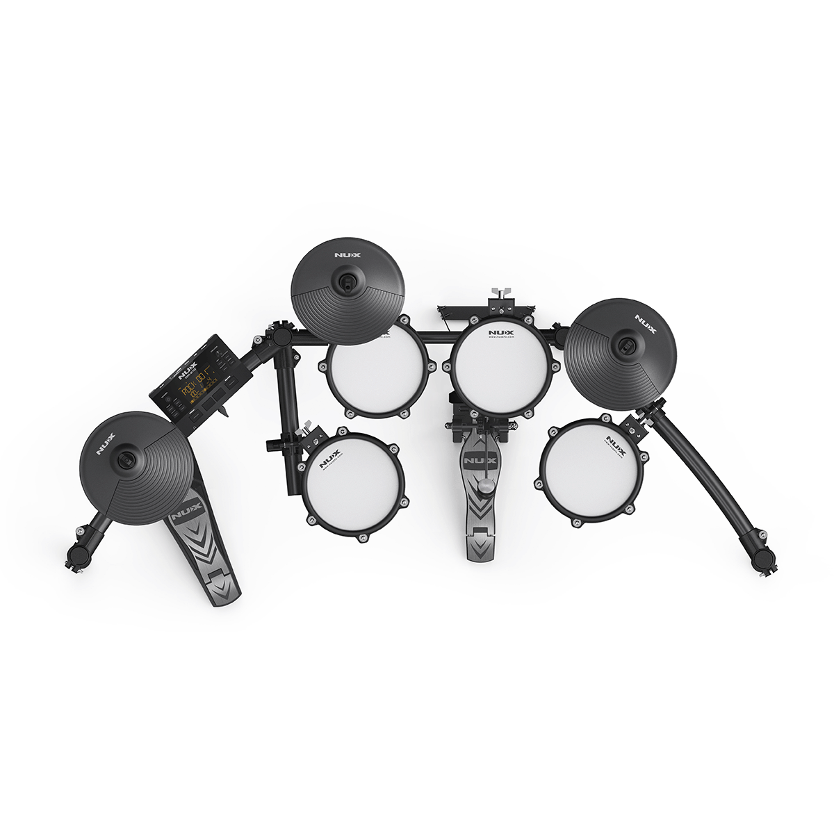 Digital Drum Kit by NUX | PNU DM-210 | Electronic Drum Kit Suitable for Beginners and Intermediate Players