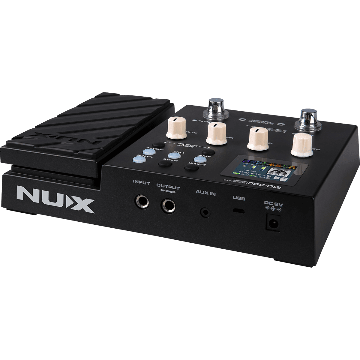 MG300 Modeling Guitar Processor by NUX | Built in Impulse Responses | Hundreds of Effects options including Distortion, Reverb, Chorus, Phaser and Tremolo | Expression Pedal