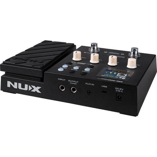 MG300 Modeling Guitar Processor by NUX | Built in Impulse Responses | Hundreds of Effects options including Distortion, Reverb, Chorus, Phaser and Tremolo | Expression Pedal