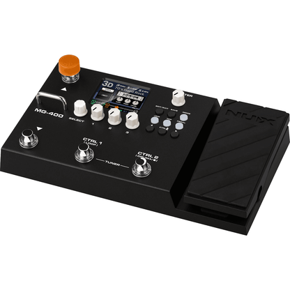 NUX MG-400 Dual DSP Modeling Guitar and Bass Effect Processor Pedal by NUX | Built in Impulse Responses | MNU MG400