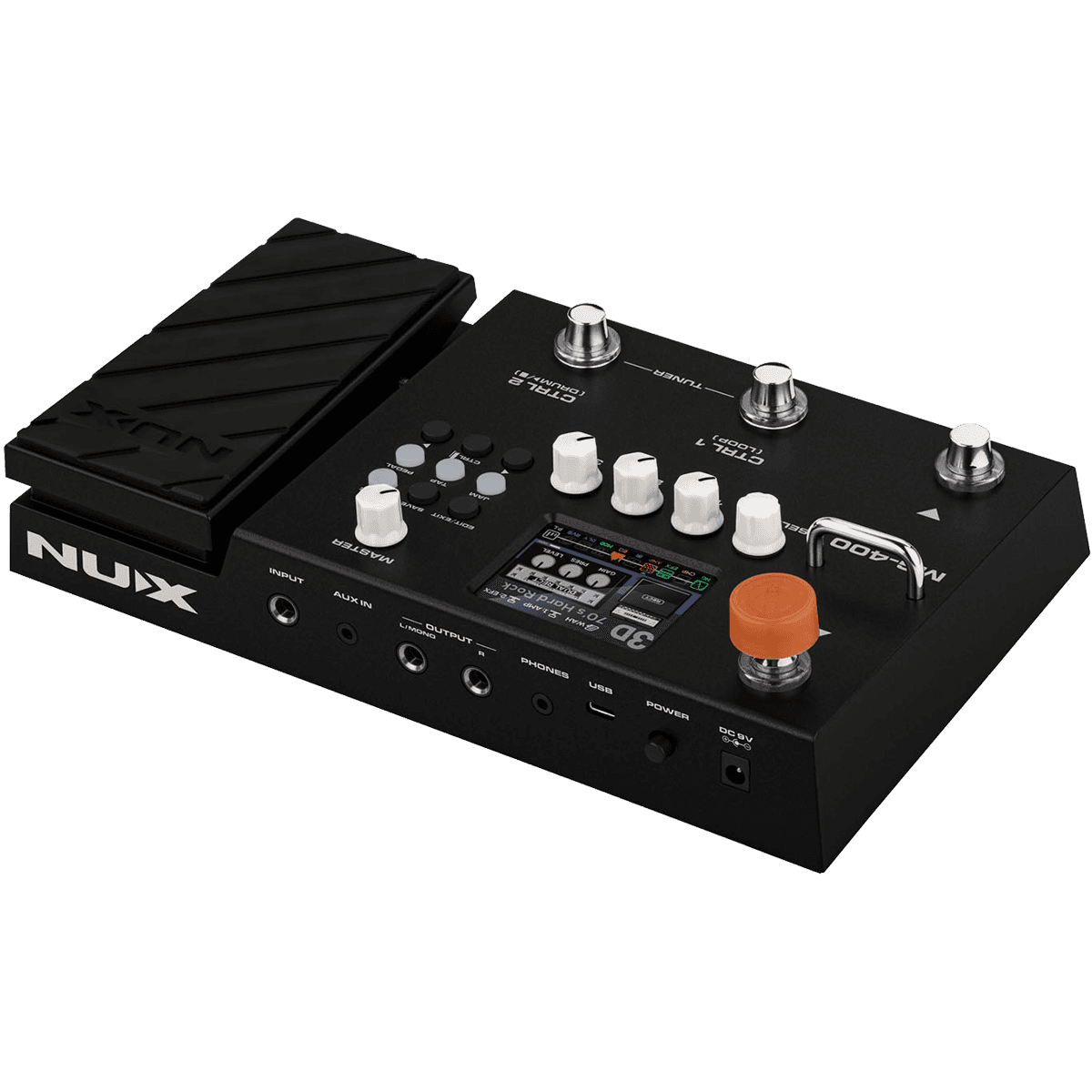 NUX MG-400 Dual DSP Modeling Guitar and Bass Effect Processor Pedal by NUX | Built in Impulse Responses | MNU MG400