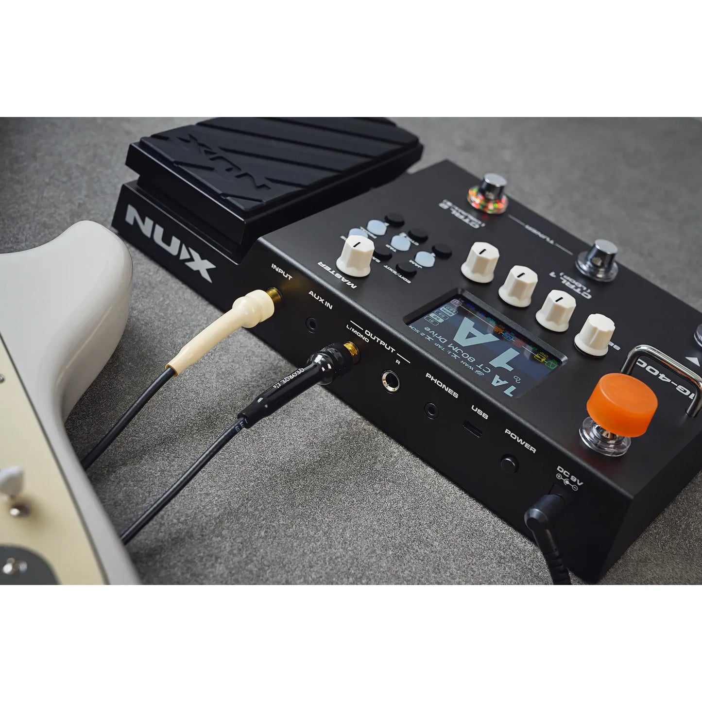 NUX MG-400 Dual DSP Modeling Guitar and Bass Effect Processor Pedal by NUX | Built in Impulse Responses | MNU MG400