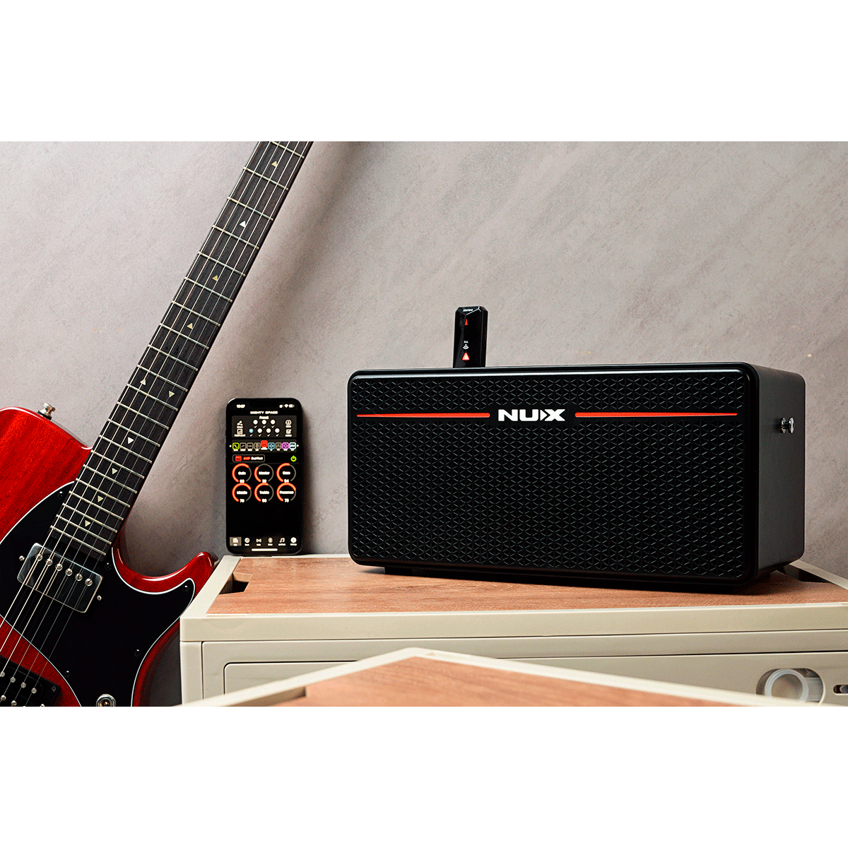 NUX Mighty Space Electric Guitar and Bass Amplifier | 30W Portable Wireless Modeling Amplifier