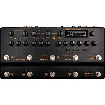 NUX Trident Electric Guitar Processor | 27 Cabinet Simulations | 96 Presets