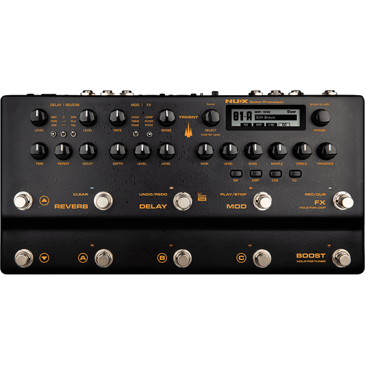 NUX Trident Electric Guitar Processor | 27 Cabinet Simulations | 96 Presets