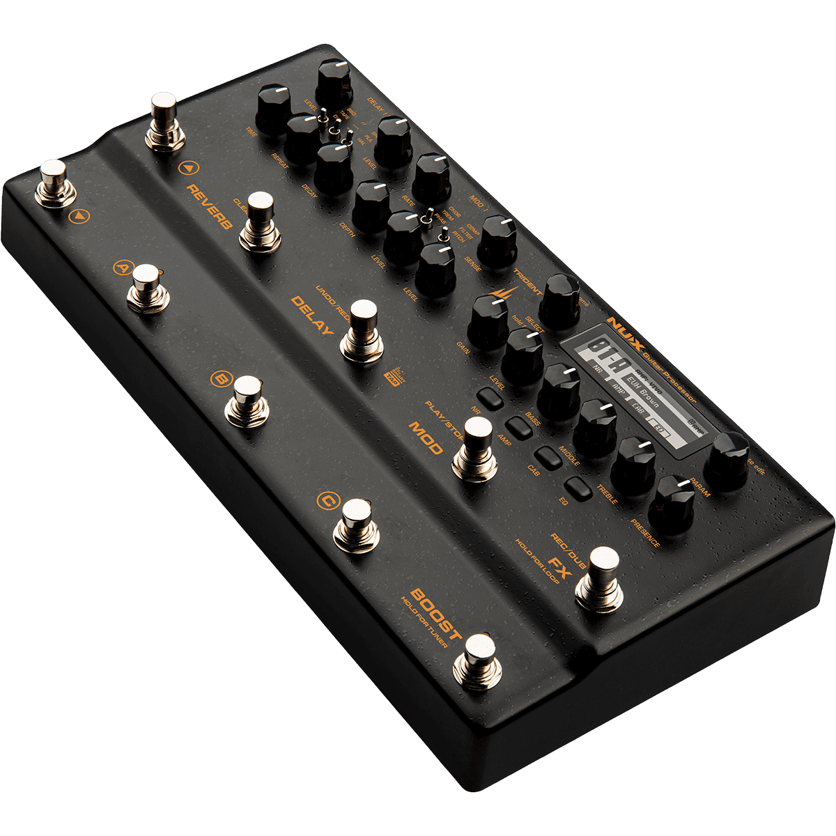 NUX Trident Electric Guitar Processor | 27 Cabinet Simulations | 96 Presets