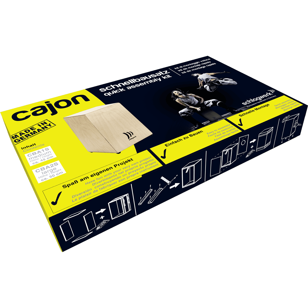 Schlagwerk PSC CBA1S Cajon Quick Construction Kit Medium