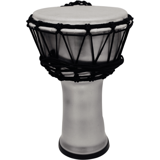 7" PVC Djembe Silver by Tanga | DJPVC7-SL