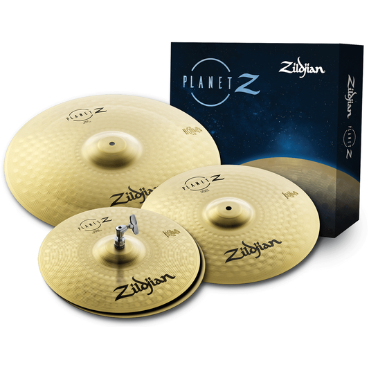 Zildjian Planet Z ZP4PK Cymbal Pack | 14” Hi-Hat, 16” Crash, 18” Ride