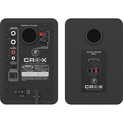 Mackie CR3-X Monitors | CR-X Series 3-Inch Multimedia Monitors | Professional Studio Quality Sound | Pair | Perfect for Content Creators