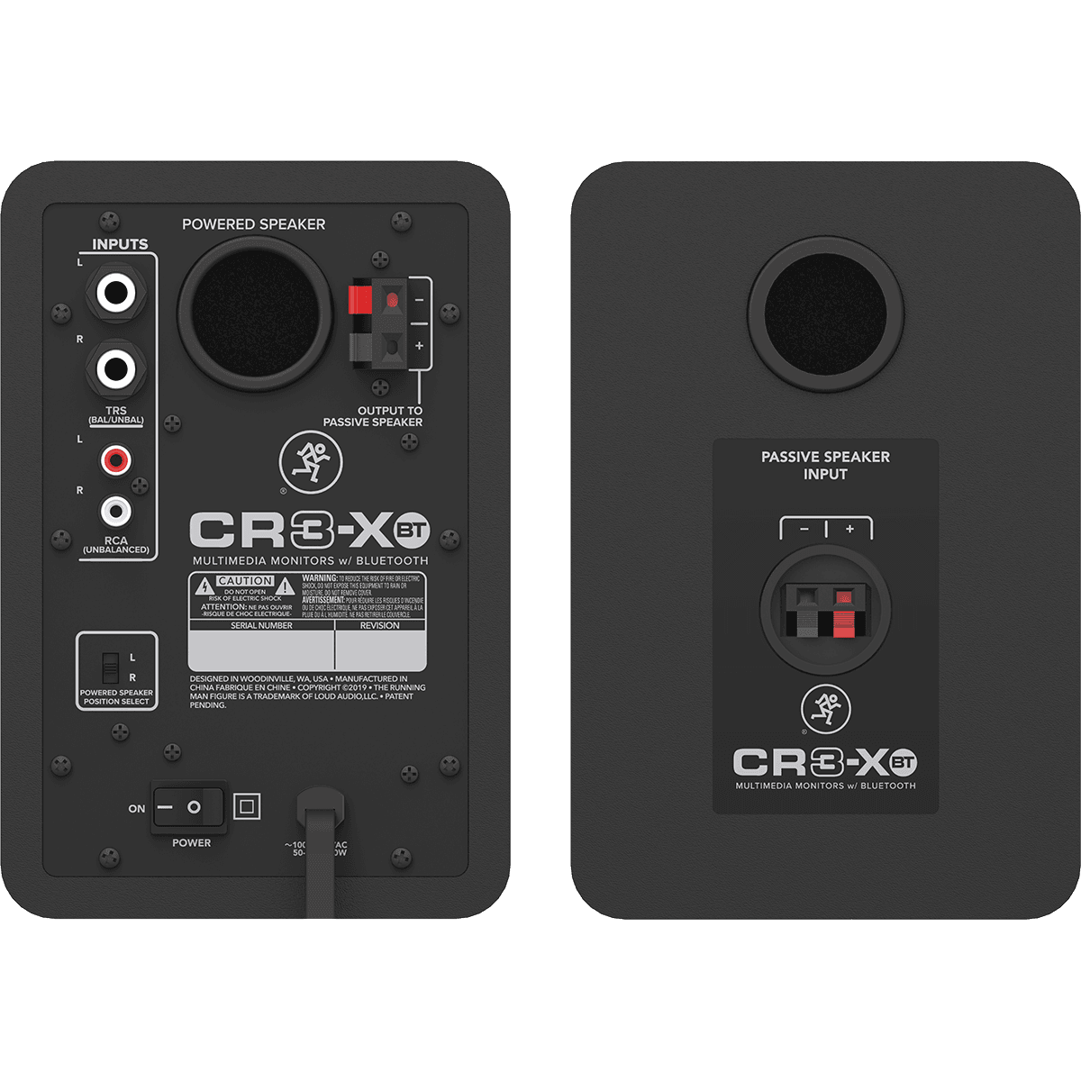 Mackie CR3-XBT Monitors | Bluetooth 3-Inch Multimedia Monitors | Professional Studio Quality Sound | Pair | Perfect for Content Creators