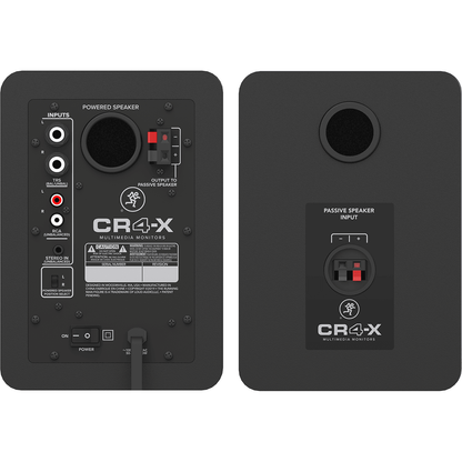 Mackie CR4-X Monitors | CR-X Series 4-Inch Multimedia Monitors | Professional Studio Quality Sound | Pair | Perfect for Content Creators