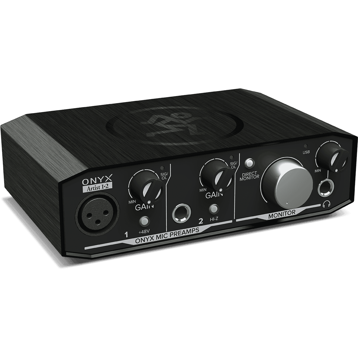 Mackie Onyx Artist 1.2 USB Audio Interface | 2 Ins/2 Outs | Includes Recording Software and Plugins | Perfect for Singer-Songwriters