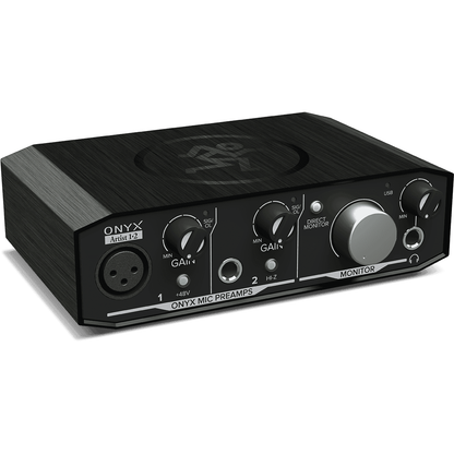 Mackie Onyx Artist 1.2 USB Audio Interface | 2 Ins/2 Outs | Includes Recording Software and Plugins | Perfect for Singer-Songwriters