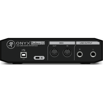 Mackie Onyx Producer 2.2 USB Audio Interface | 2-in-2-out USB 2.0 Audio Interface | MIDI I/O | 24-bit/192kHz | 2 Onyx Mic Preamps | Zero-latency Direct Monitoring | Software Bundle