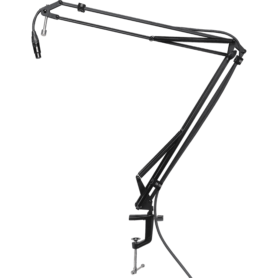 Mackie DB-100 Desktop Microphone Boom Arm Stand | Table Mount | RMM DB-100