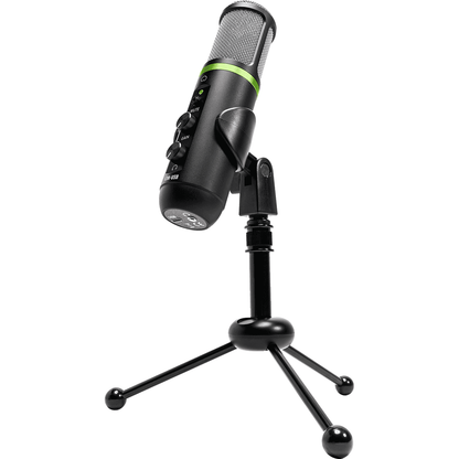 Mackie EM-USB USB Condenser Microphone | USB Microphone with Gain, Mute, and Headphone Volume Controls | Tabletop Tripod | Microphone Clip | Including Recording Software