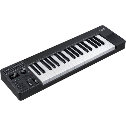 NUX NTK-37 MIDI Master Keyboard | 37-Key Keyboard with 9 Faders and 8 Potentiometers | Included Software