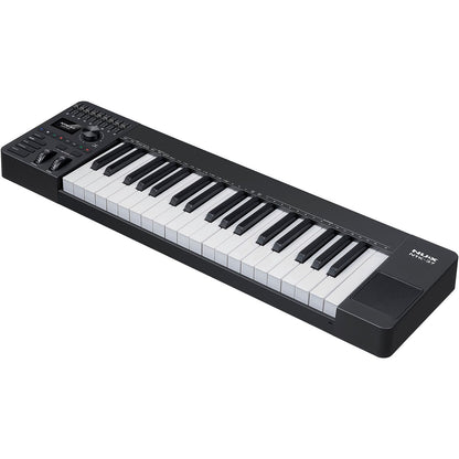 NUX NTK-37 MIDI Master Keyboard | 37-Key Keyboard with 9 Faders and 8 Potentiometers | Included Software