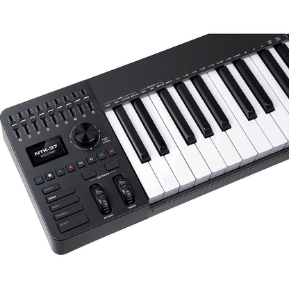 NUX NTK-37 MIDI Master Keyboard | 37-Key Keyboard with 9 Faders and 8 Potentiometers | Included Software