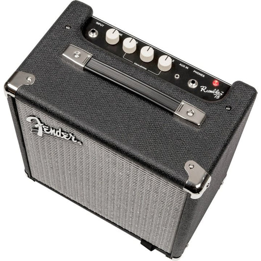Fender Rumble 15 V3 Bass Amp | 15 Watts| EQ Controls | Aux in and Headphone Out