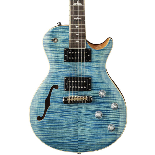 PRS SE Zach Myers Signature Semi-Hollow Electric Guitar in Myers Blue | ZM3MC | PRS Gig Bag Included