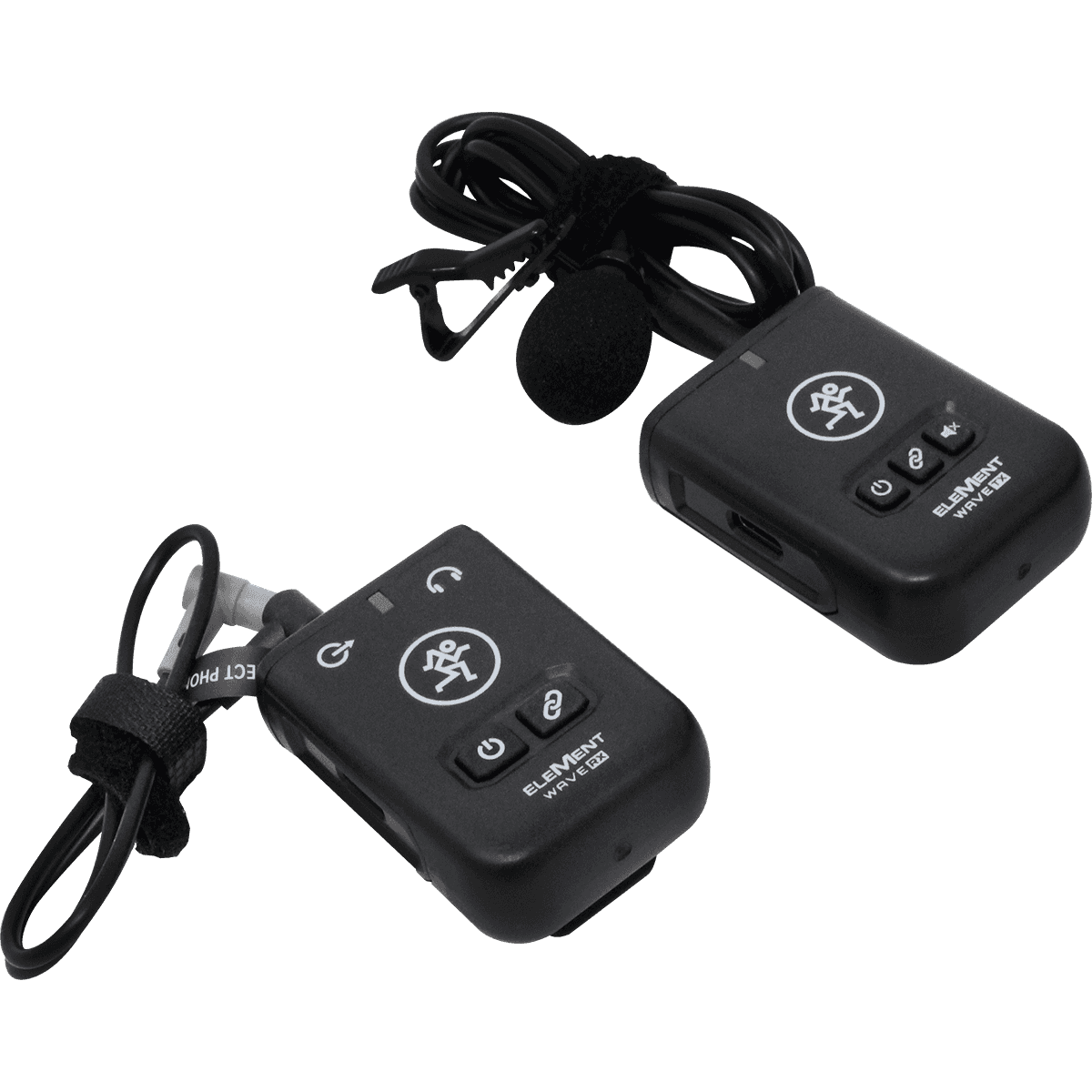 Mackie EleMent Wave LAV Wireless Microphone System | Transmitter & Receiver | Built-in Electret Microphone | Lavalier Microphone | Case & Accessories