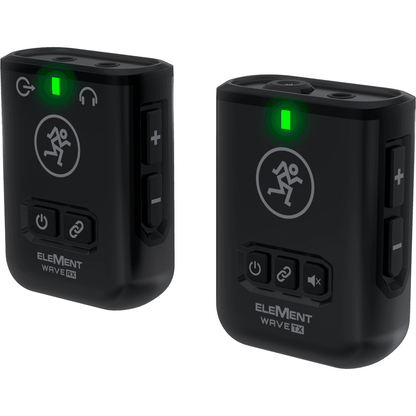 Mackie EleMent Wave LAV Wireless Microphone System | Transmitter & Receiver | Built-in Electret Microphone | Lavalier Microphone | Case & Accessories