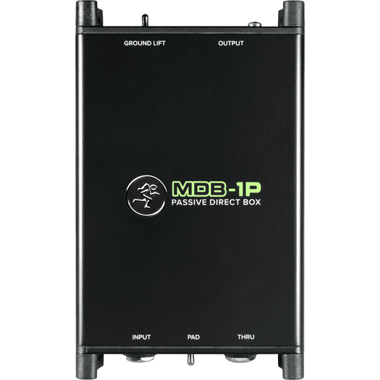 Mackie MDB-1P 1-Channel DI Box | 1-Channel Passive Direct Box | -15dB Pad Switch | Ground Lift | Instrument Thru