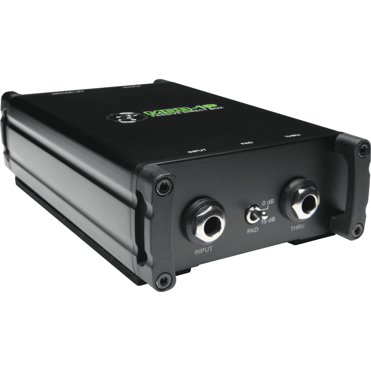 Mackie MDB-1P 1-Channel DI Box | 1-Channel Passive Direct Box | -15dB Pad Switch | Ground Lift | Instrument Thru