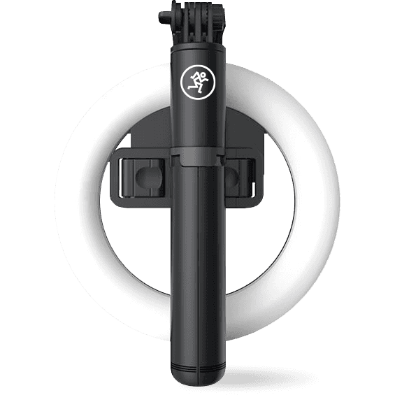 Mackie mRING-6 Ring Light | 6” Battery Powered with Convertible Selfie Stick