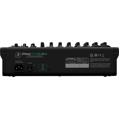 Mackie PROFX12V3+ 12-Channel Analog Mixer | Pro Effects and Digital EQ | Bluetooth
