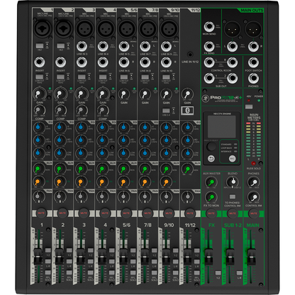 Mackie PROFX12V3+ 12-Channel Analog Mixer | Pro Effects and Digital EQ | Bluetooth