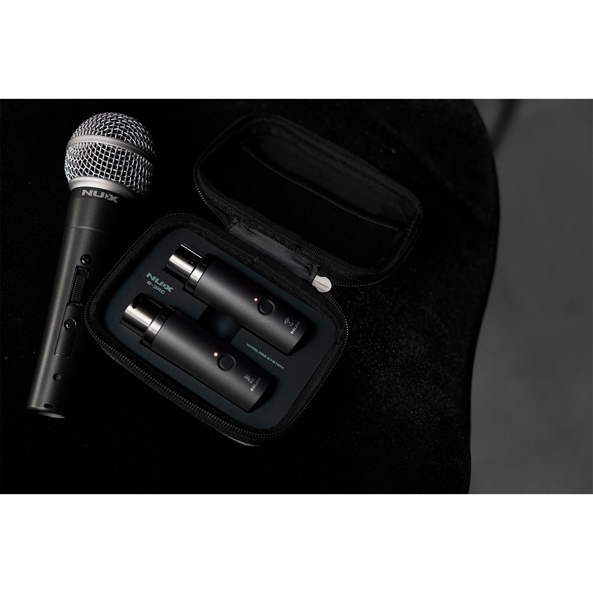 NUX B3RC Wireless Microphone System | Dynamic Microphone and Power Case Included