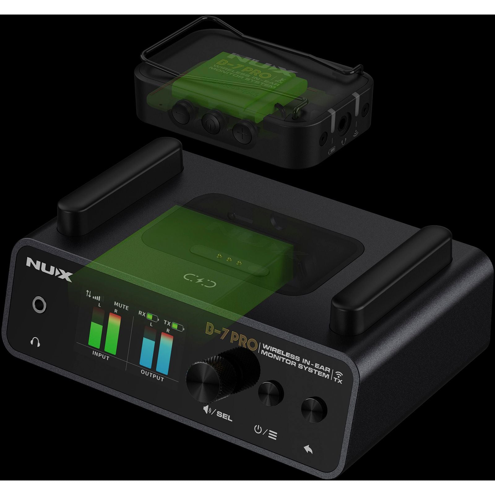NUX B-7 Pro Wireless In-Ear Monitoring System | 50 Meters Range | 2.4GHz