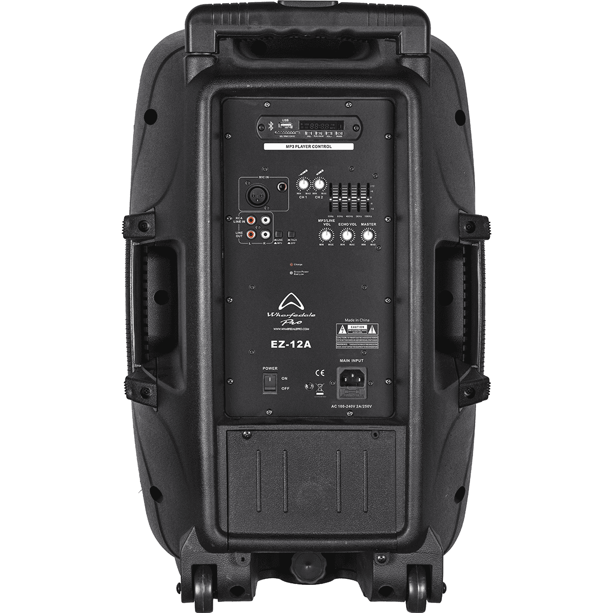 WHARFEDALE PRO | 15" Portable Speaker | 2 Wireless Microphones Included | Black | SWH EZ-15A