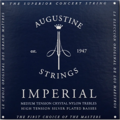 Augustine Imperial Blue High Tension Crystal Nylon Strings