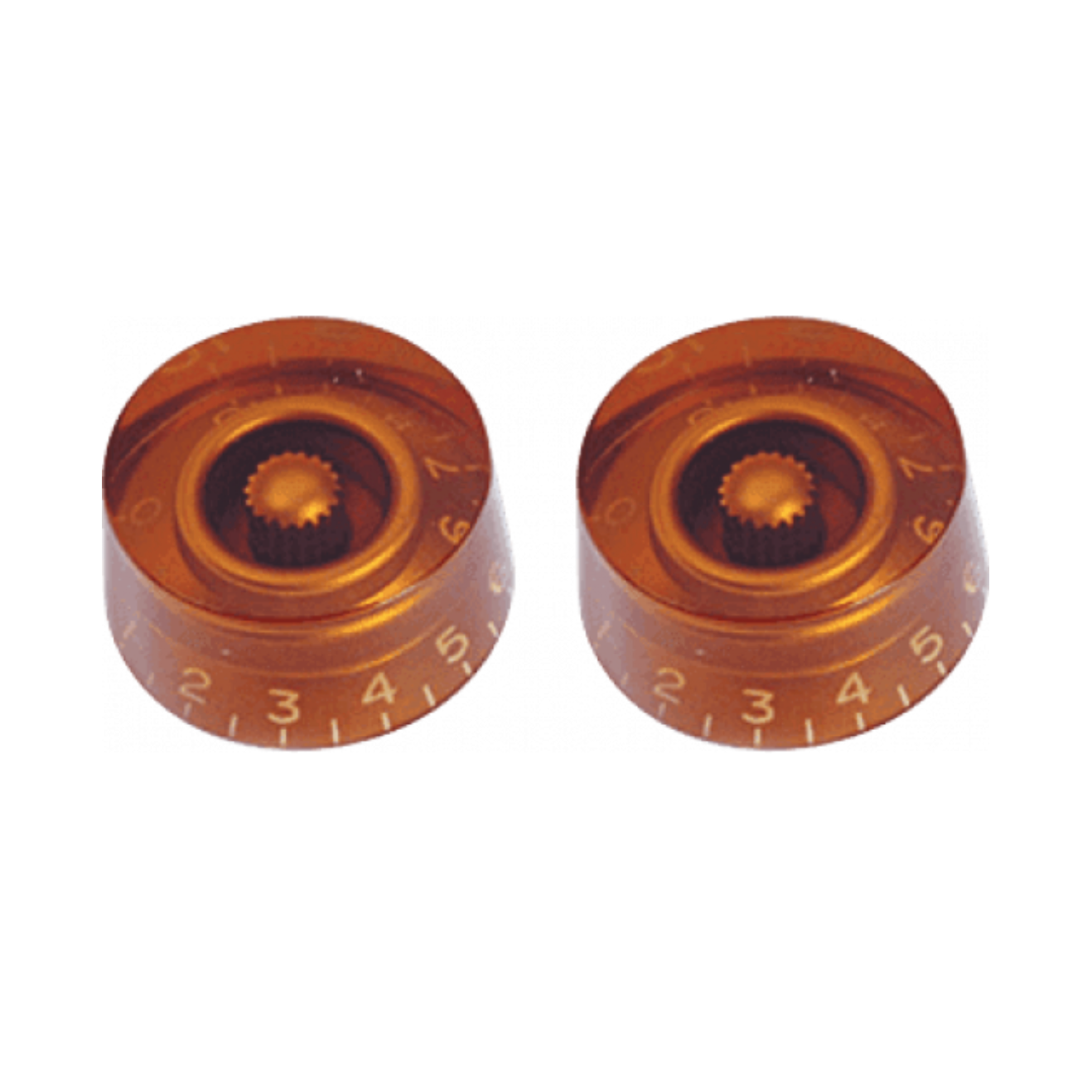 Speed Knobs | Type Les Paul | Amber | 2 pcs | By Yellow Parts | ADI EZ1219A