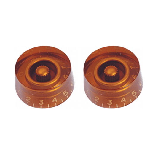 Speed Knobs | Type Les Paul | Amber | 2 pcs | By Yellow Parts | ADI EZ1219A