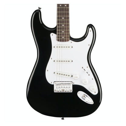 Fender Squier Bullet Stratocaster HT | Black | Electric Guitar with Poplar Body | Maple Neck Indian Laurel Fingerboard | 3 Single-coil Pickups | Hardtail Bridge