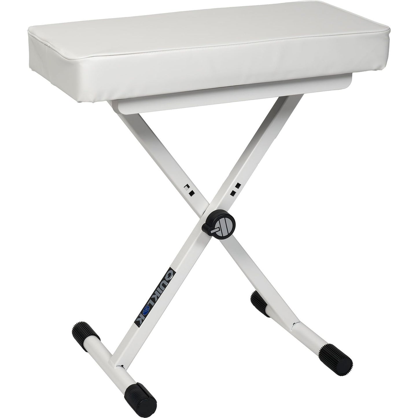 Key Bundle White by QuikLok | Keyboard Stand | Keyboard Bench | Monitoring Headphones