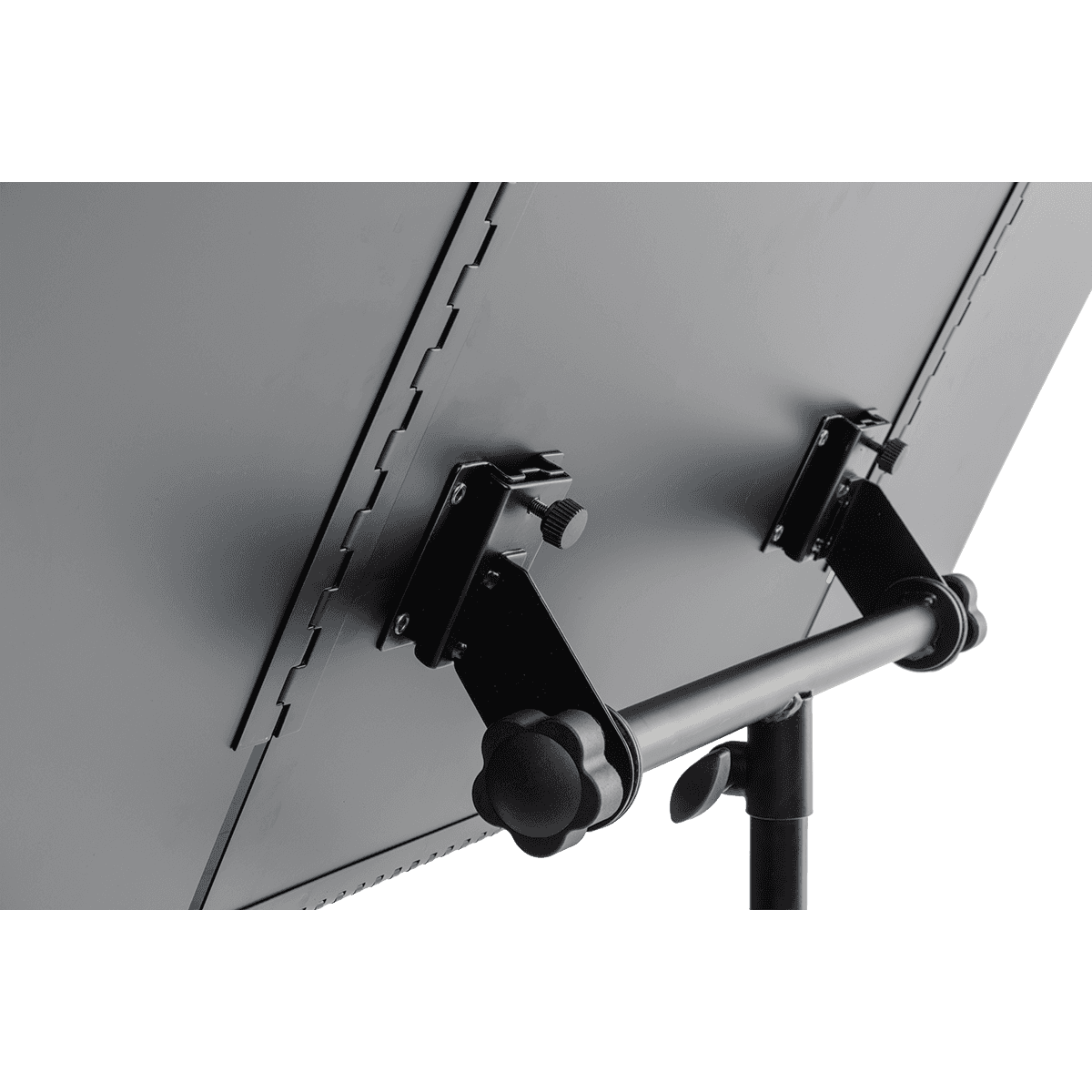 Quik Lok MS/320 Foldable Sheet Music Stand | Heavy Duty Steel Construction | Foldable Music Holder 48cm - 98cm Wide | Black