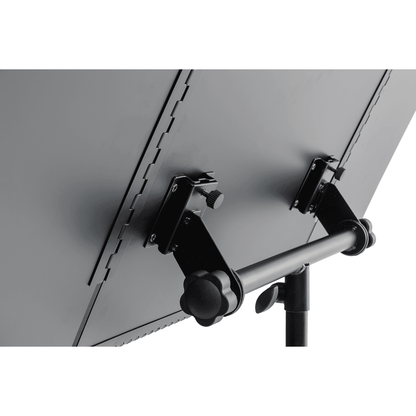 Quik Lok MS/320 Foldable Sheet Music Stand | Heavy Duty Steel Construction | Foldable Music Holder 48cm - 98cm Wide | Black