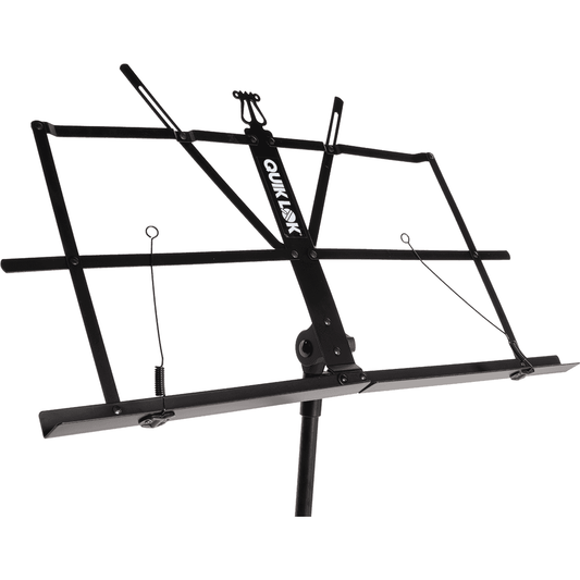 Quik Lok MS/334 Lightweight Music Stand | Black | Collapsible Design | Portable | Includes Nylon Carry Bag | TQM MS334WB