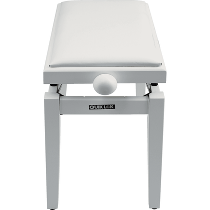 Quiklok PB100WHS Deluxe Piano Bench | Matt White