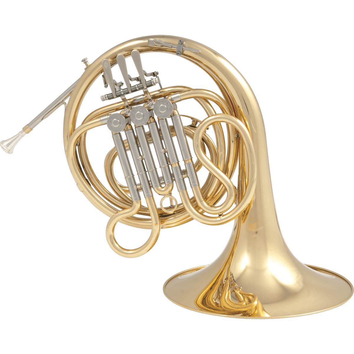 Gold Lacquered Single French Horn (F) with Bag by SML Paris | CH40F-II