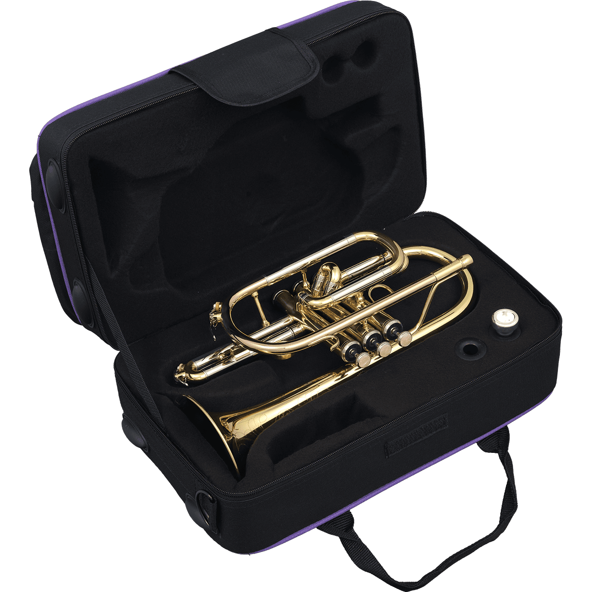 Bb Gold lacquered Cornet with soft case by SML Paris | CO50
